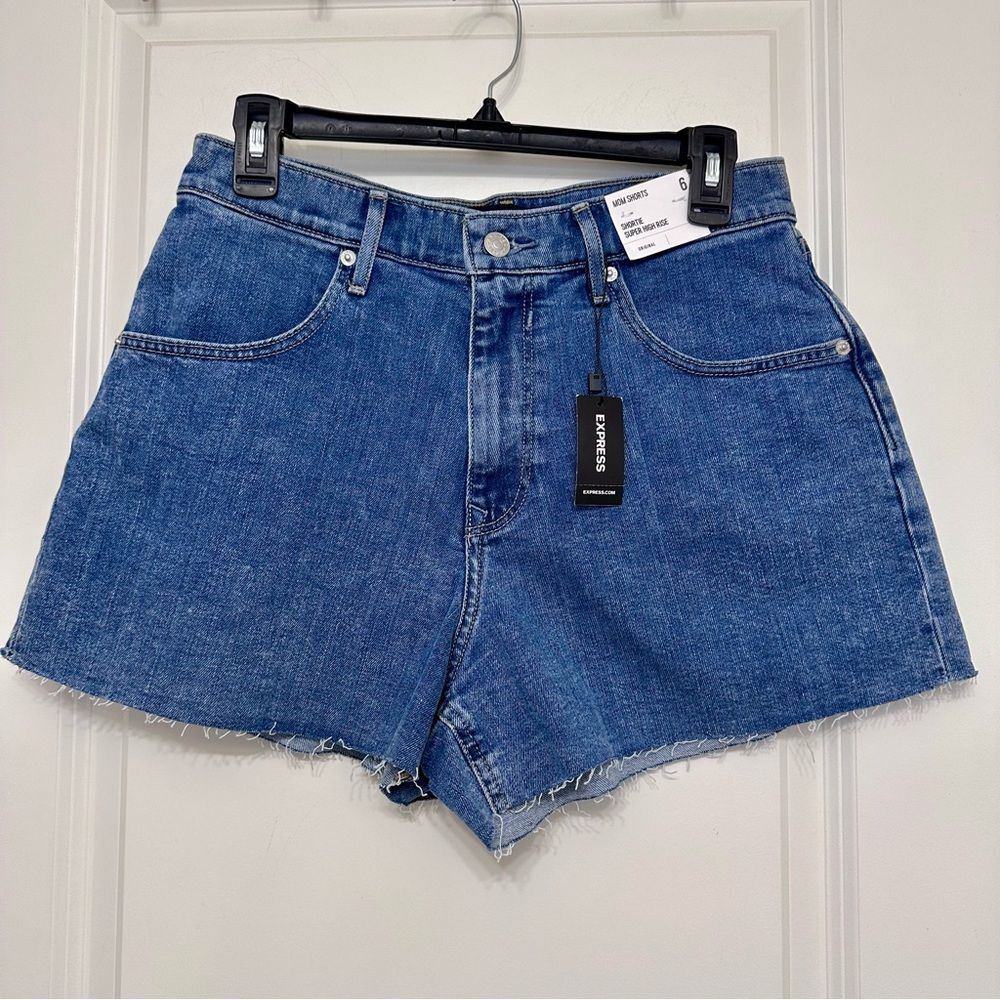 Express Blue Denim Jean Shorts